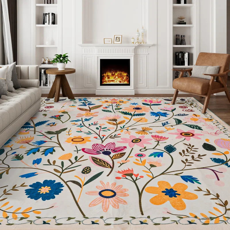 YUIlili Nature Voja Non-Slip Machine Washable Colorful Modern Area Rug For Living Room, Hallway Runner, Entryway Rug #AZJL9