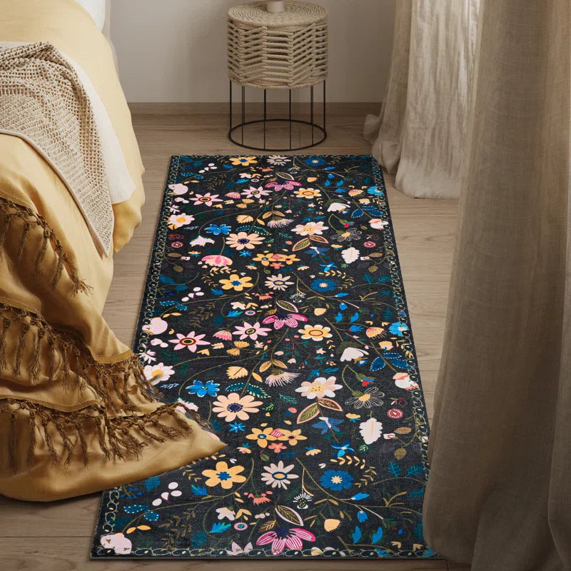 YUIlili Nature Voja Non-Slip Machine Washable Colorful Modern Area Rug For Living Room, Hallway Runner, Entryway Rug #AZJL9