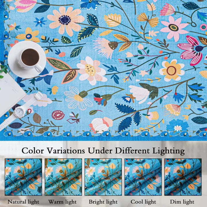 YUIlili Nature Voja Non-Slip Machine Washable Colorful Modern Area Rug For Living Room, Hallway Runner, Entryway Rug #AZJL9