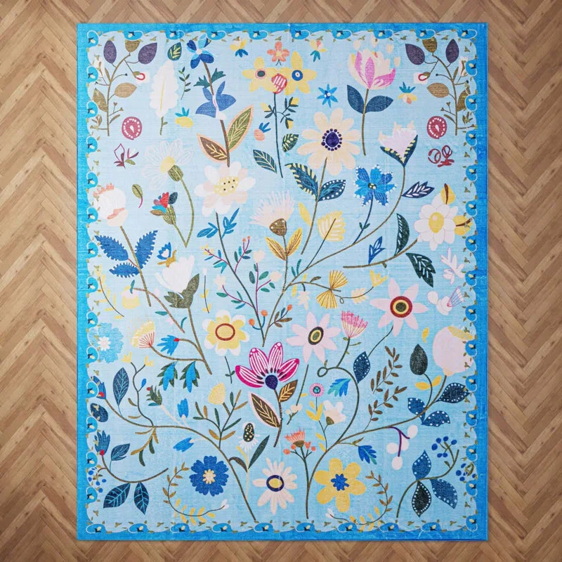 YUIlili Nature Voja Non-Slip Machine Washable Colorful Modern Area Rug For Living Room, Hallway Runner, Entryway Rug #AZJL9