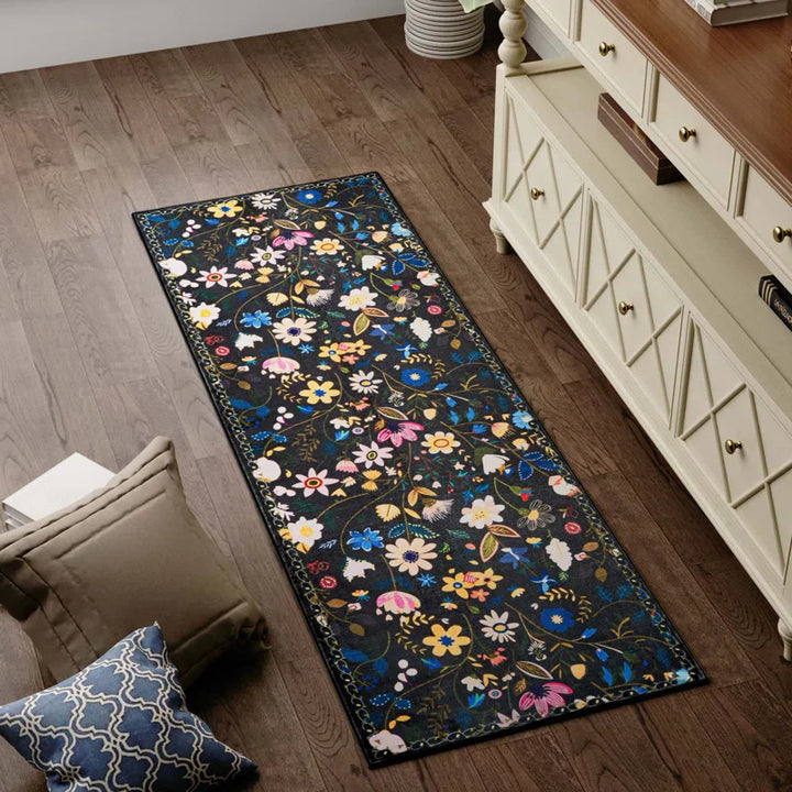 YUIlili Nature Voja Non-Slip Machine Washable Colorful Modern Area Rug For Living Room, Hallway Runner, Entryway Rug #AZJL9