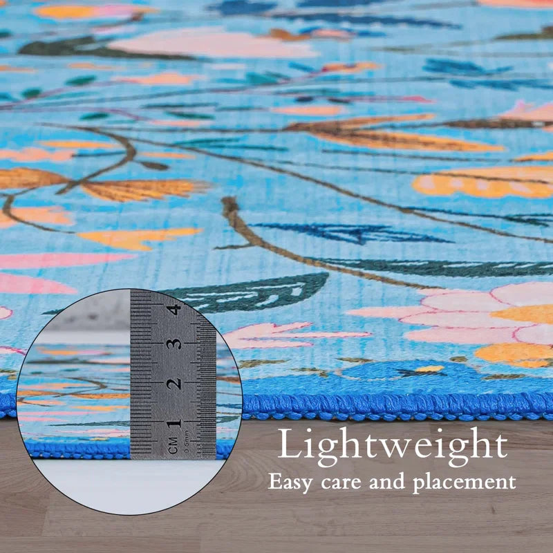 YUIlili Nature Voja Non-Slip Machine Washable Colorful Modern Area Rug For Living Room, Hallway Runner, Entryway Rug #AZJL9