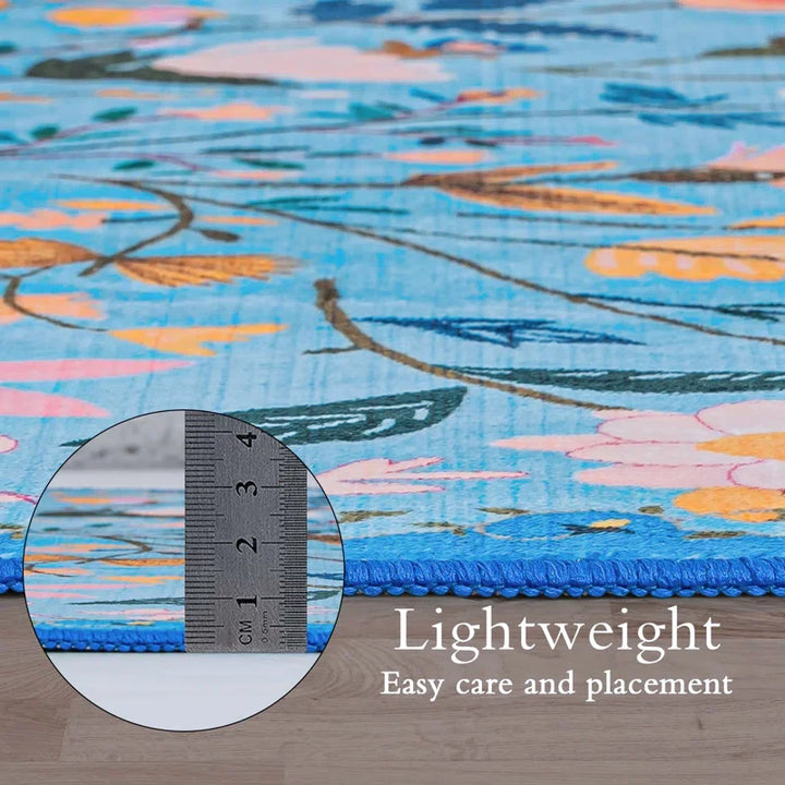 YUIlili Nature Voja Non-Slip Machine Washable Colorful Modern Area Rug For Living Room, Hallway Runner, Entryway Rug #AZJL9