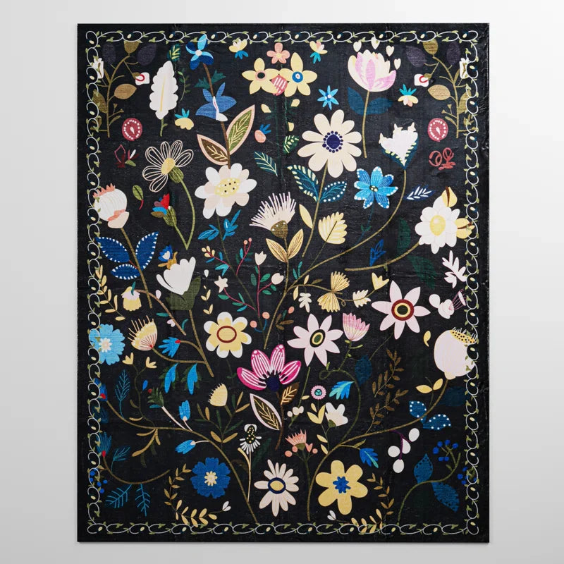 YUIlili Nature Voja Non-Slip Machine Washable Colorful Modern Area Rug For Living Room, Hallway Runner, Entryway Rug #AZJL9