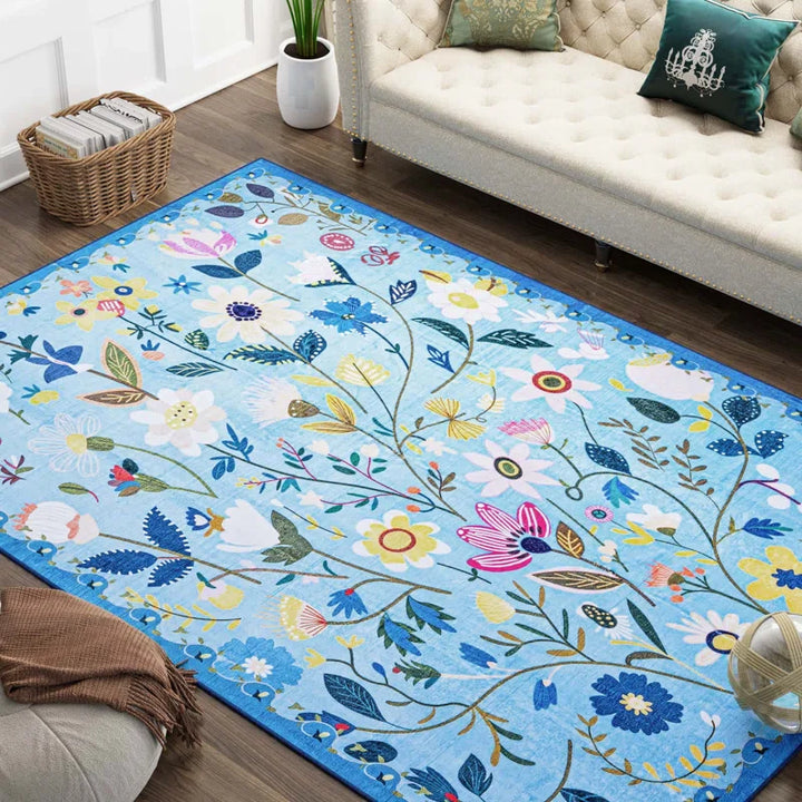 YUIlili Nature Voja Non-Slip Machine Washable Colorful Modern Area Rug For Living Room, Hallway Runner, Entryway Rug #AZJL9