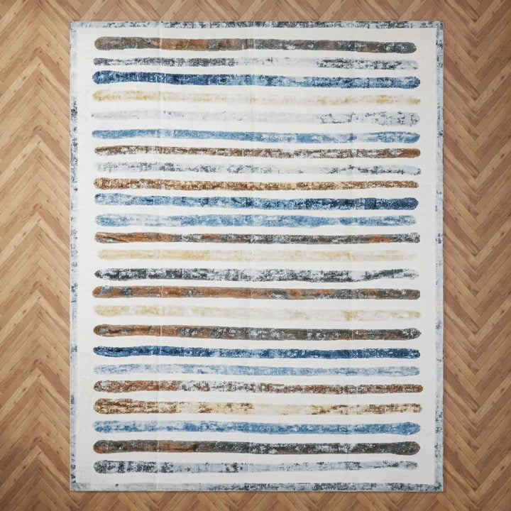YUIlili Non-Slip Machine Washable Colorful Modern Area Rug For Living Room, Hallway Runner, Entryway Rug #AZJL95