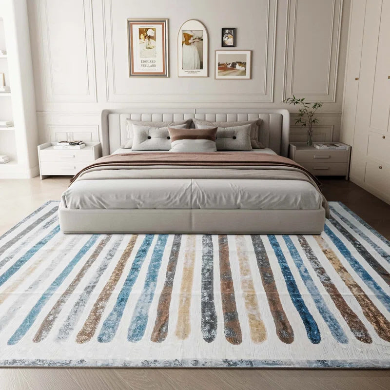 YUIlili Non-Slip Machine Washable Colorful Modern Area Rug For Living Room, Hallway Runner, Entryway Rug #AZJL95