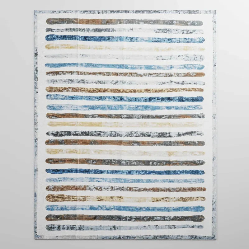 YUIlili Non-Slip Machine Washable Colorful Modern Area Rug For Living Room, Hallway Runner, Entryway Rug #AZJL95