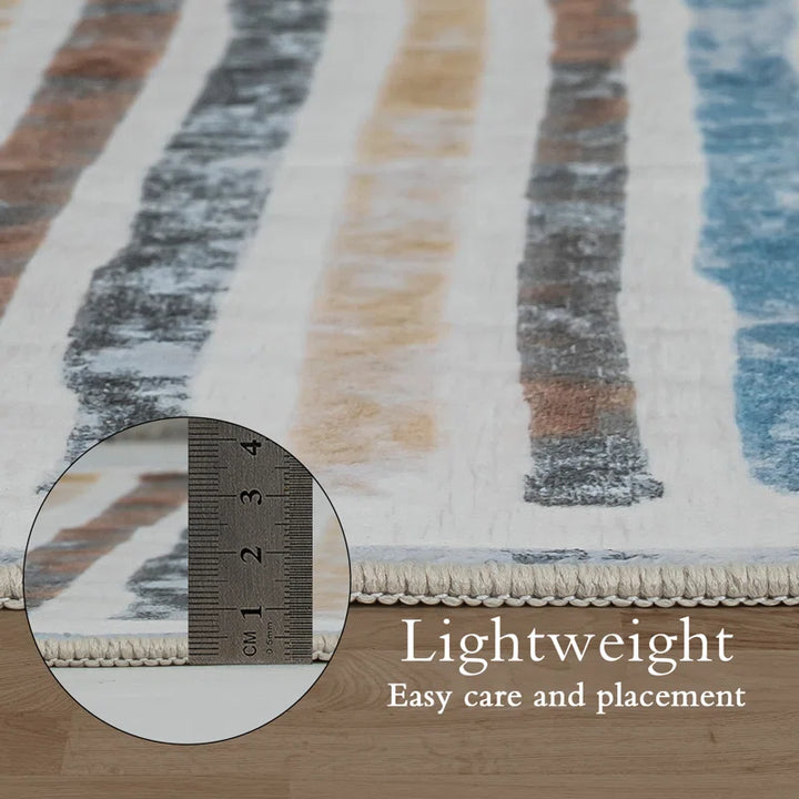 YUIlili Non-Slip Machine Washable Colorful Modern Area Rug For Living Room, Hallway Runner, Entryway Rug #AZJL95