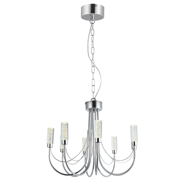 Maxax 8 - Light LED Scroll Crystal Chandelier #OM22