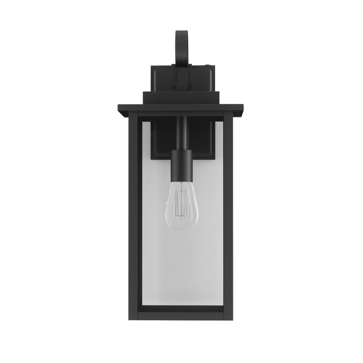 Maxax Dusk to Dawn 12" Outdoor Wall Light, Exterior Waterproof Wall Sconce, Matte Black Front Porch Light, Outside Wall Mount Lantern for House Garage Doorway (Bulb Include) #7041