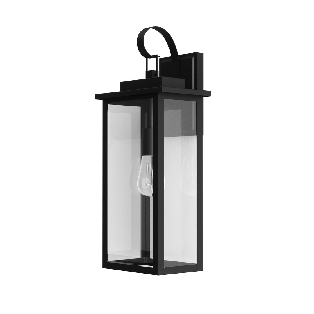 Maxax Dusk to Dawn 12" Outdoor Wall Light, Exterior Waterproof Wall Sconce, Matte Black Front Porch Light, Outside Wall Mount Lantern for House Garage Doorway (Bulb Include) #7041