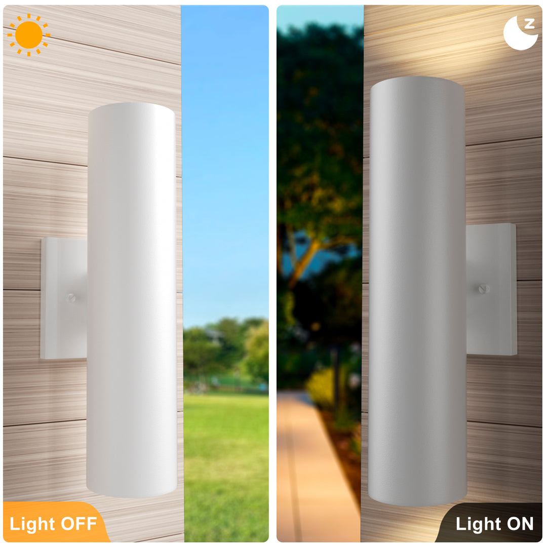 Aluminum Black Outdoor Wall Light (Set of 2) #OW7121