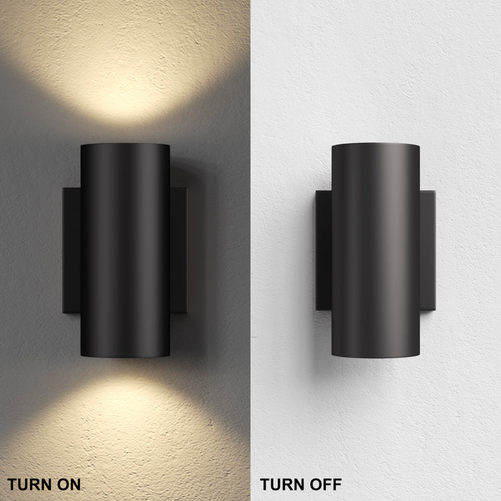 Dusk Black Dimmable Led Wall Sconces (Set of 2) #OW7121