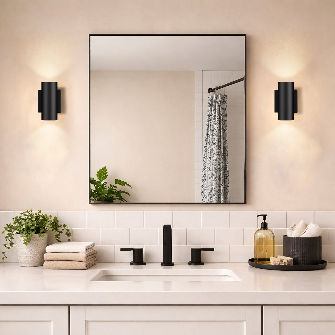 Dusk Black Dimmable Led Wall Sconces (Set of 2) #OW7121