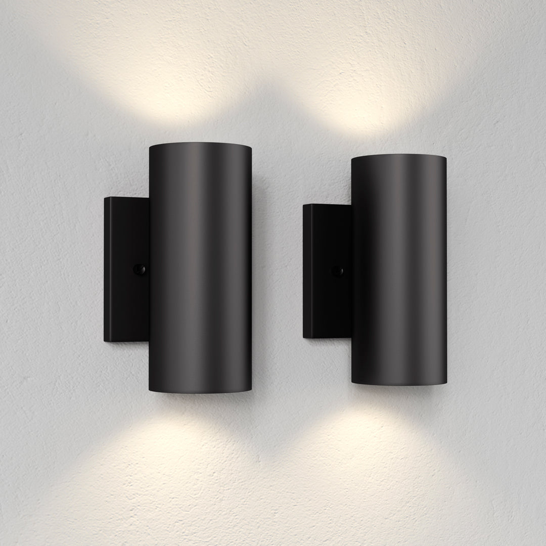 Dusk Black Dimmable Led Wall Sconces (Set of 2) #OW7121