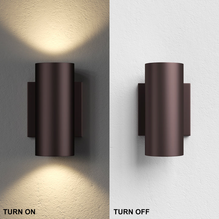 Dusk Black Dimmable Led Wall Sconces (Set of 2) #OW7121