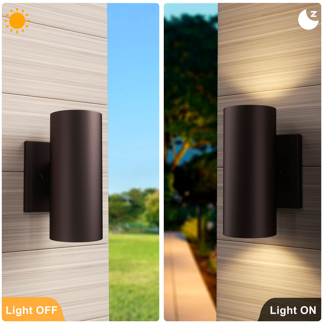 Aluminum Black Outdoor Wall Light (Set of 2) #OW7121
