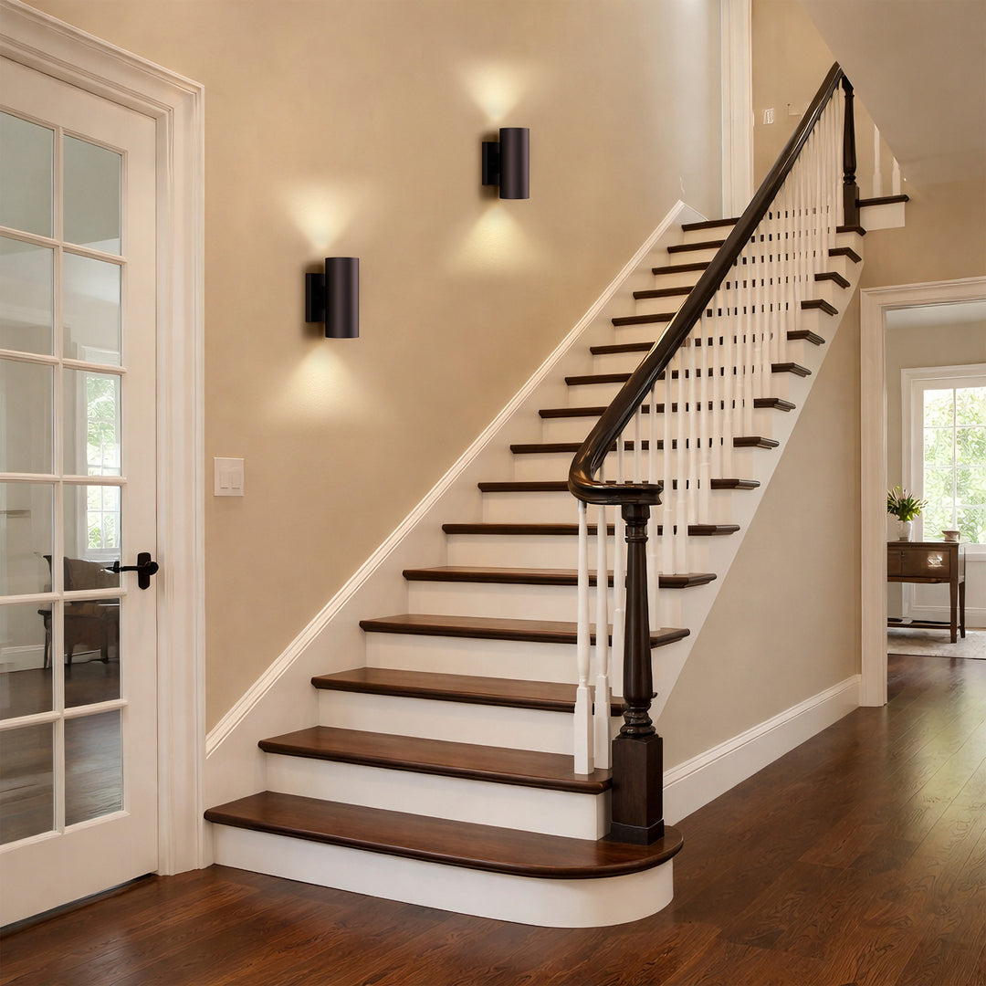 Dusk Black Dimmable Led Wall Sconces (Set of 2) #OW7121