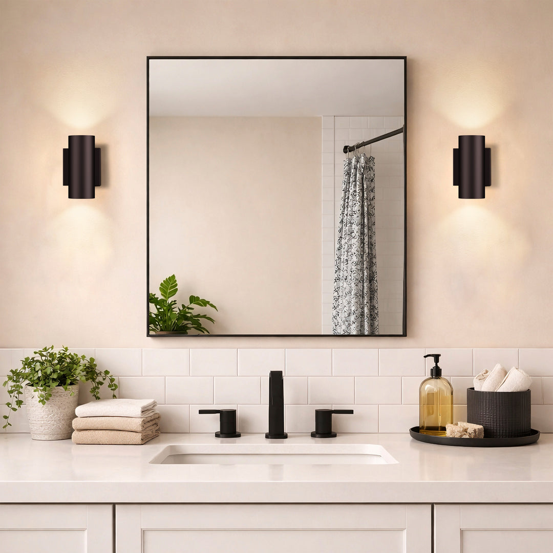 Dusk Black Dimmable Led Wall Sconces (Set of 2) #OW7121