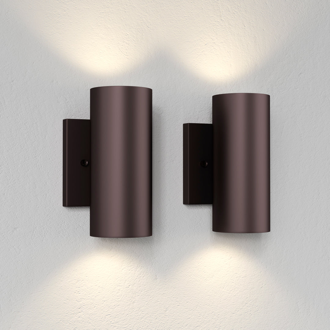 Dusk Black Dimmable Led Wall Sconces (Set of 2) #OW7121