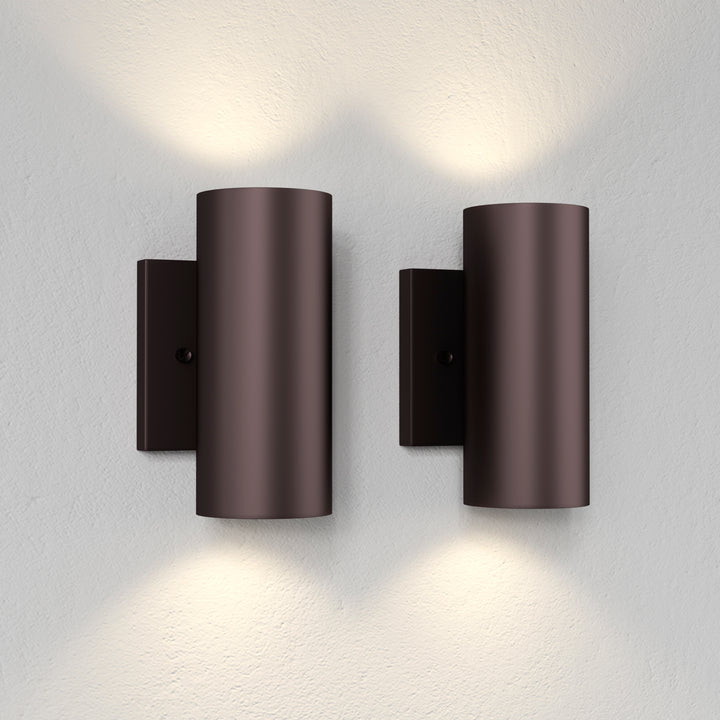 Dusk Black Dimmable Led Wall Sconces (Set of 2) #OW7121