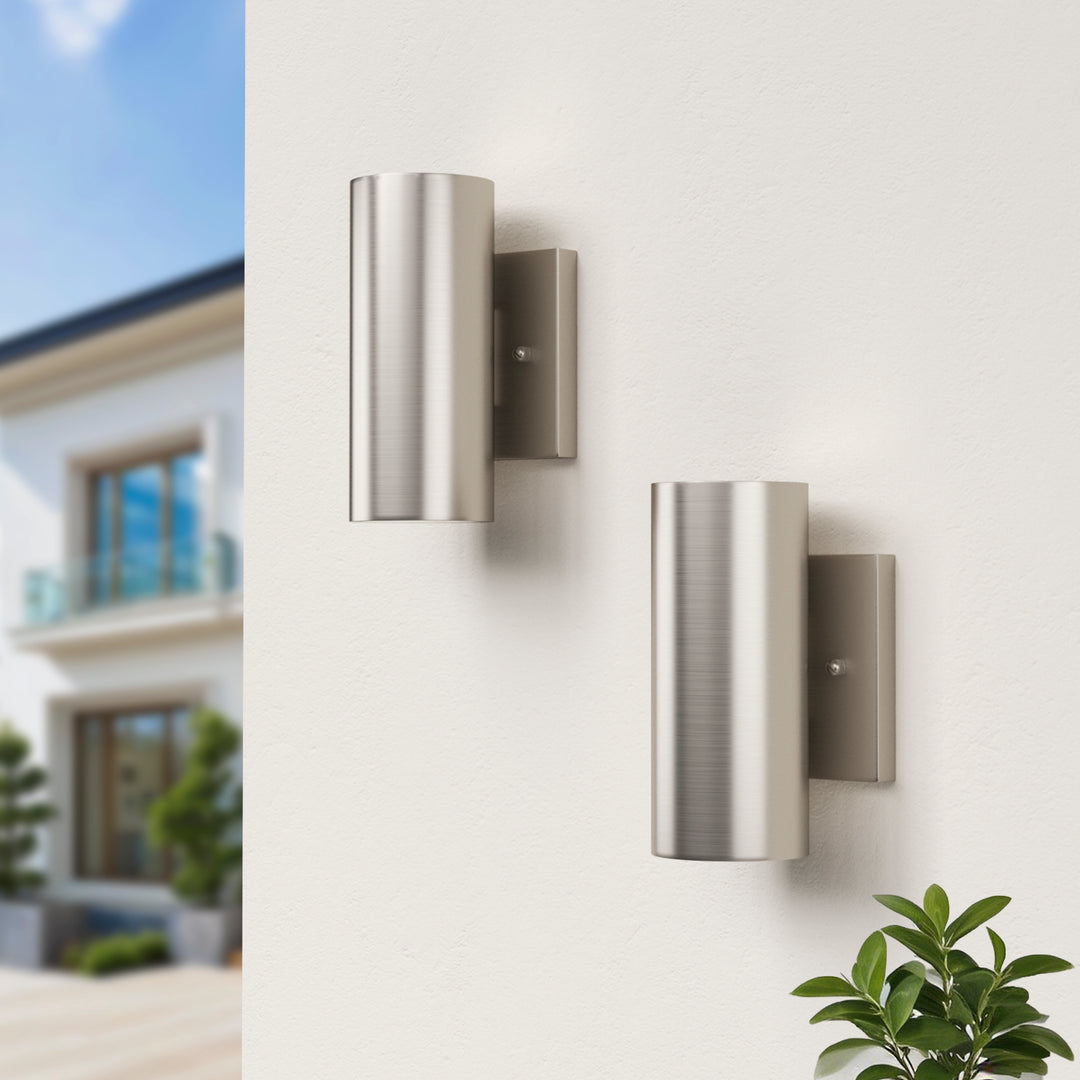 Aluminum Black Outdoor Wall Light (Set of 2) #OW7121