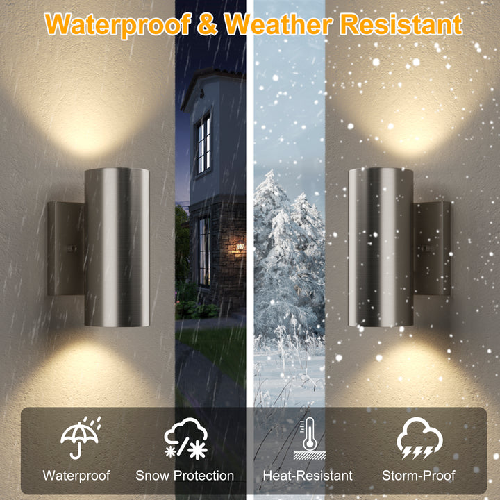 Aluminum Black Outdoor Wall Light (Set of 2) #OW7121