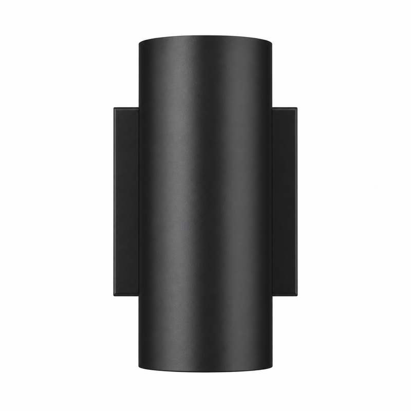 Dusk Aluminum Black Outdoor Wall Light (Set of 2) #OW7121