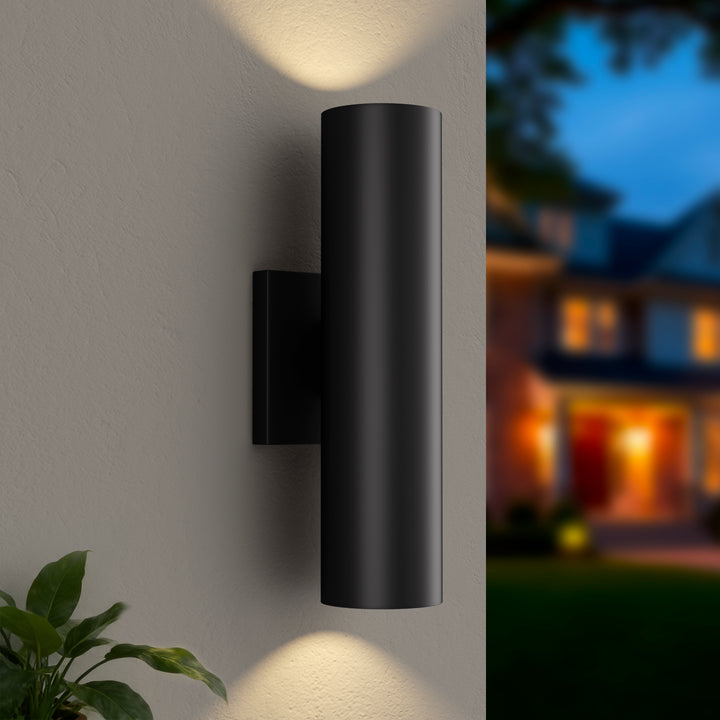 Aluminum Black Outdoor Wall Light (Set of 2) #OW7121