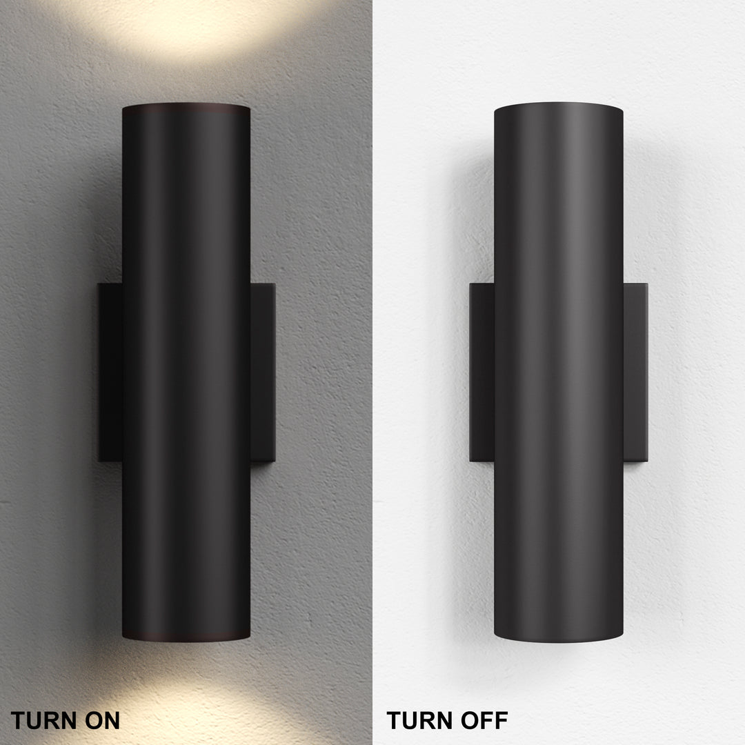 Dusk Black Dimmable Led Wall Sconces (Set of 2) #OW7121