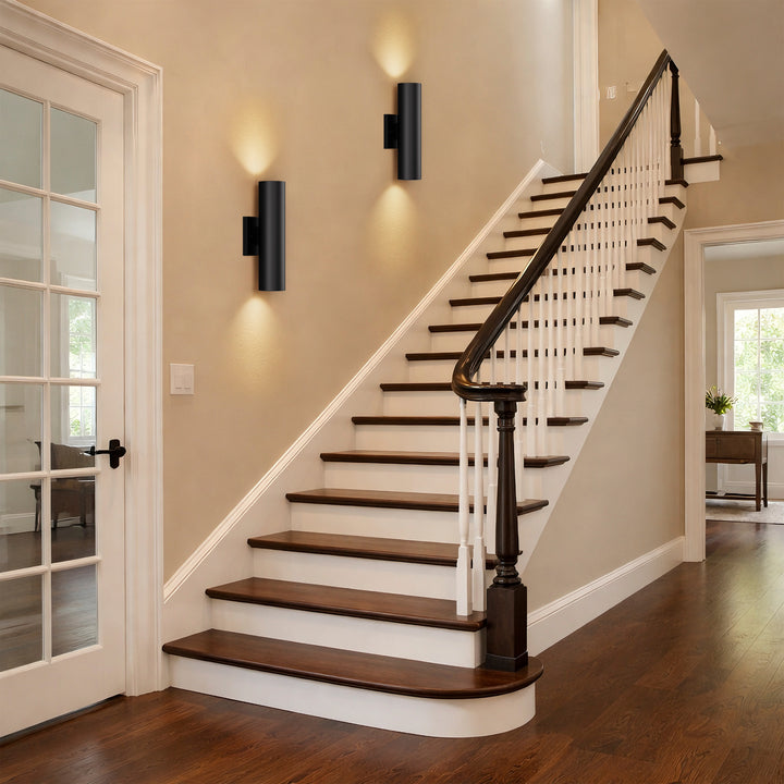 Dusk Black Dimmable Led Wall Sconces (Set of 2) #OW7121