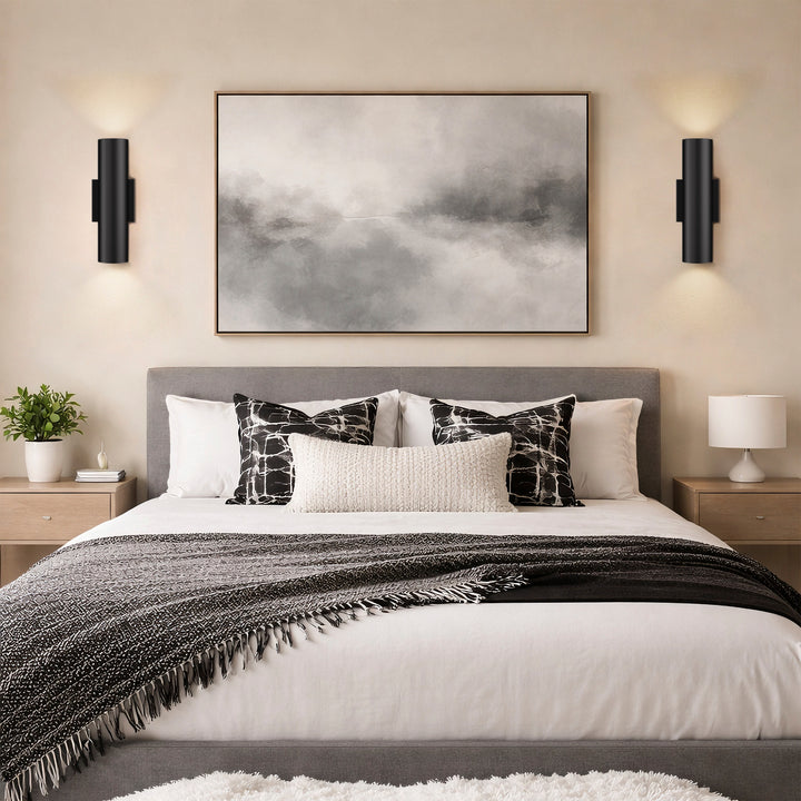 Dusk Black Dimmable Led Wall Sconces (Set of 2) #OW7121