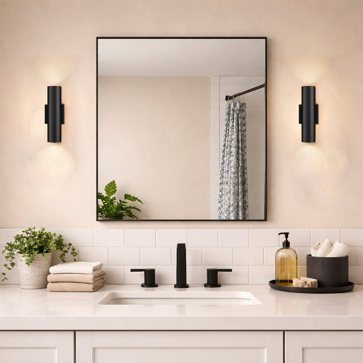 Dusk Black Dimmable Led Wall Sconces (Set of 2) #OW7121