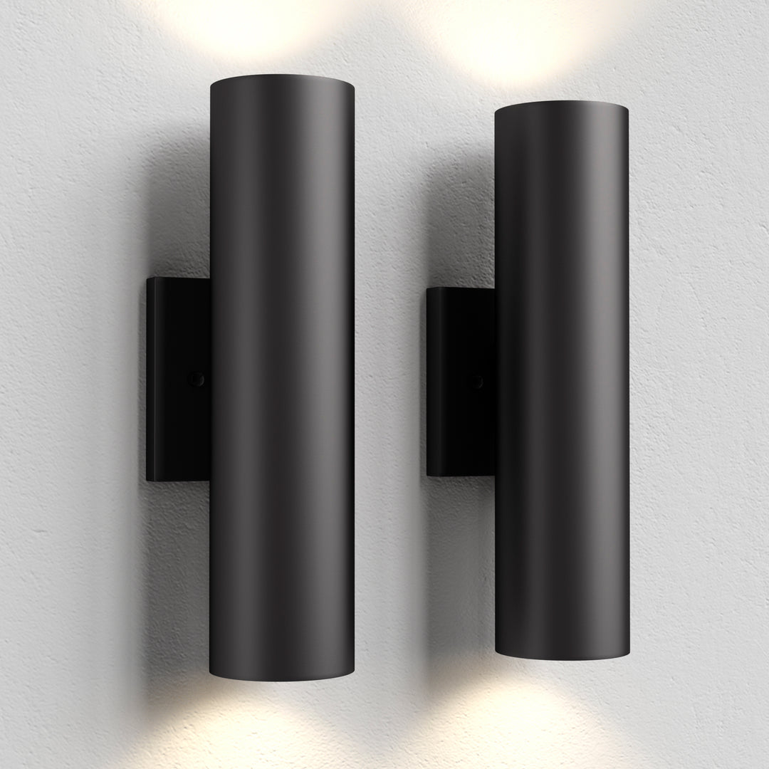 Dusk Black Dimmable Led Wall Sconces (Set of 2) #OW7121