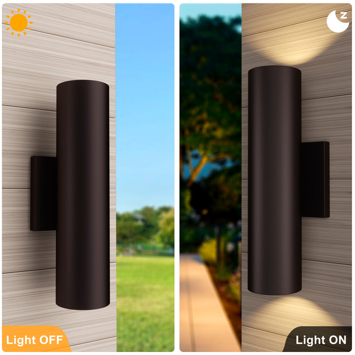 Aluminum Black Outdoor Wall Light (Set of 2) #OW7121