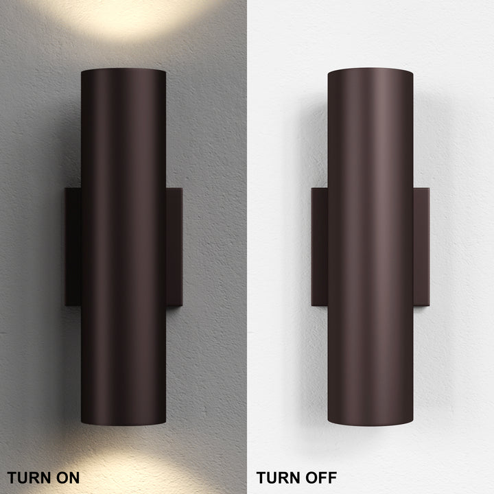 Dusk Black Dimmable Led Wall Sconces (Set of 2) #OW7121