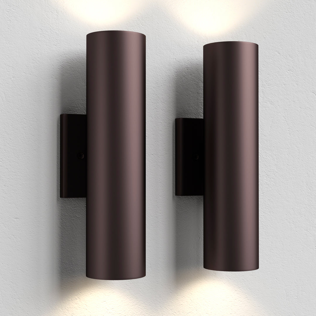 Dusk Black Dimmable Led Wall Sconces (Set of 2) #OW7121