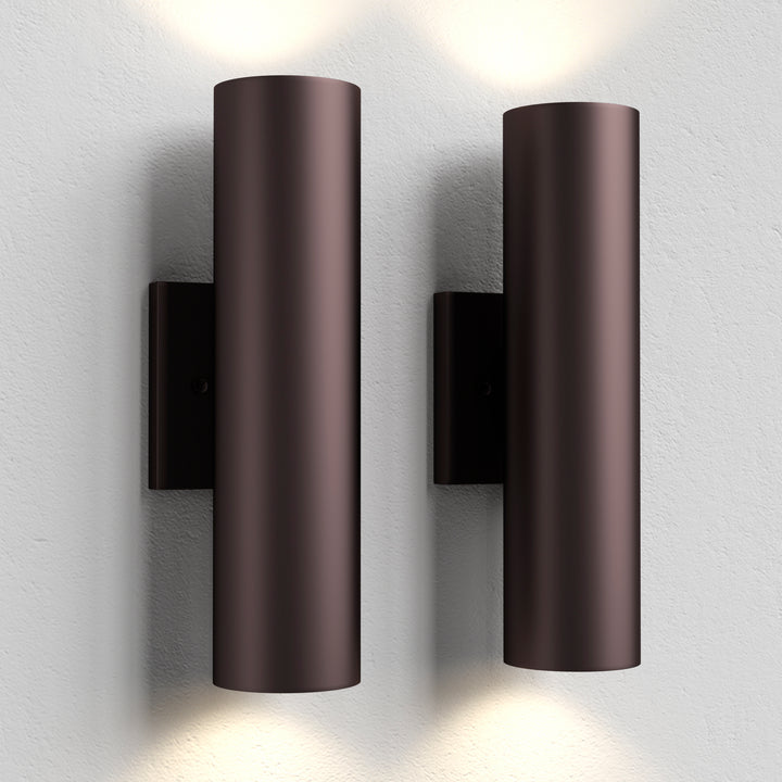 Dusk Black Dimmable Led Wall Sconces (Set of 2) #OW7121