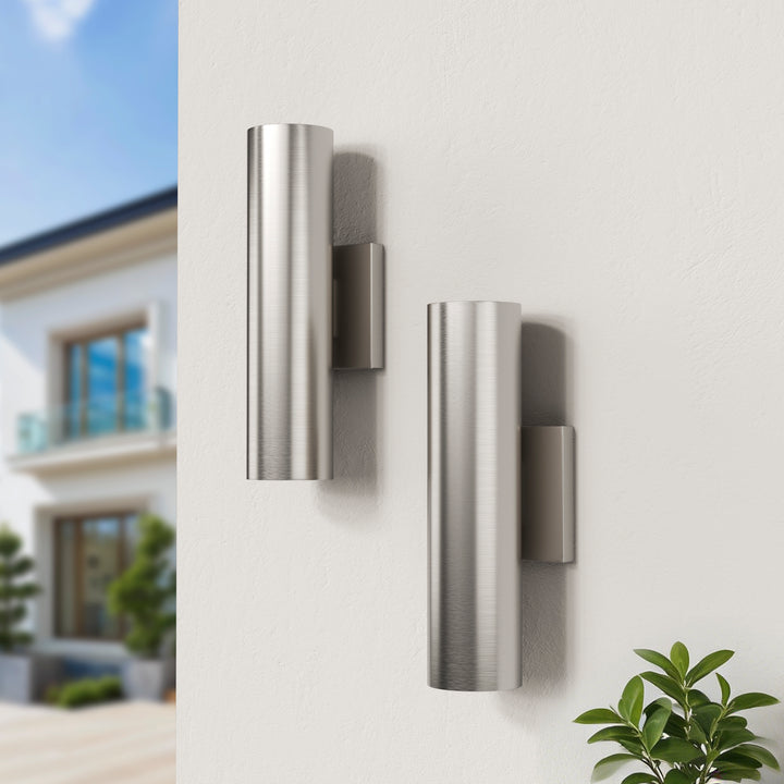 Aluminum Black Outdoor Wall Light (Set of 2) #OW7121