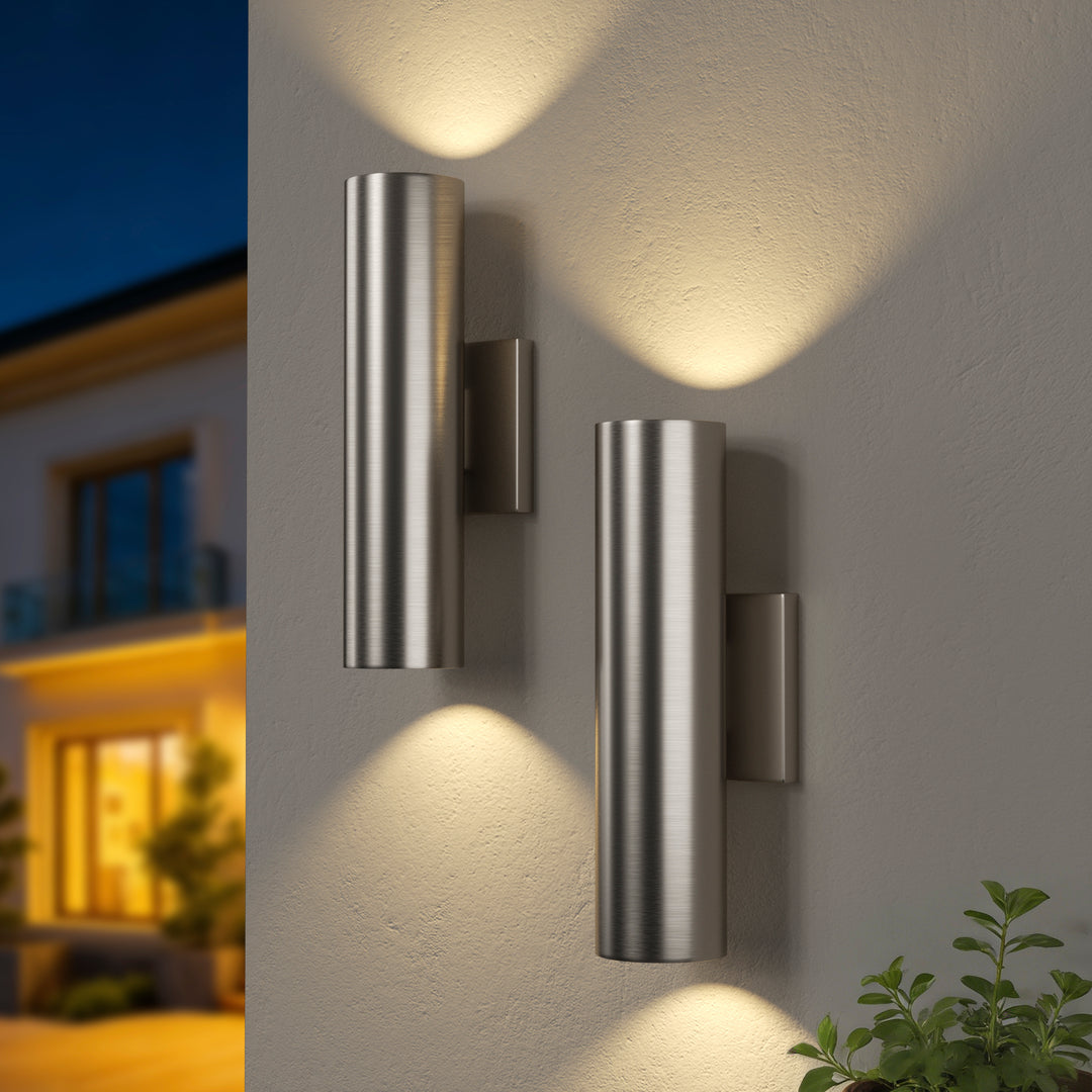 Aluminum Black Outdoor Wall Light (Set of 2) #OW7121