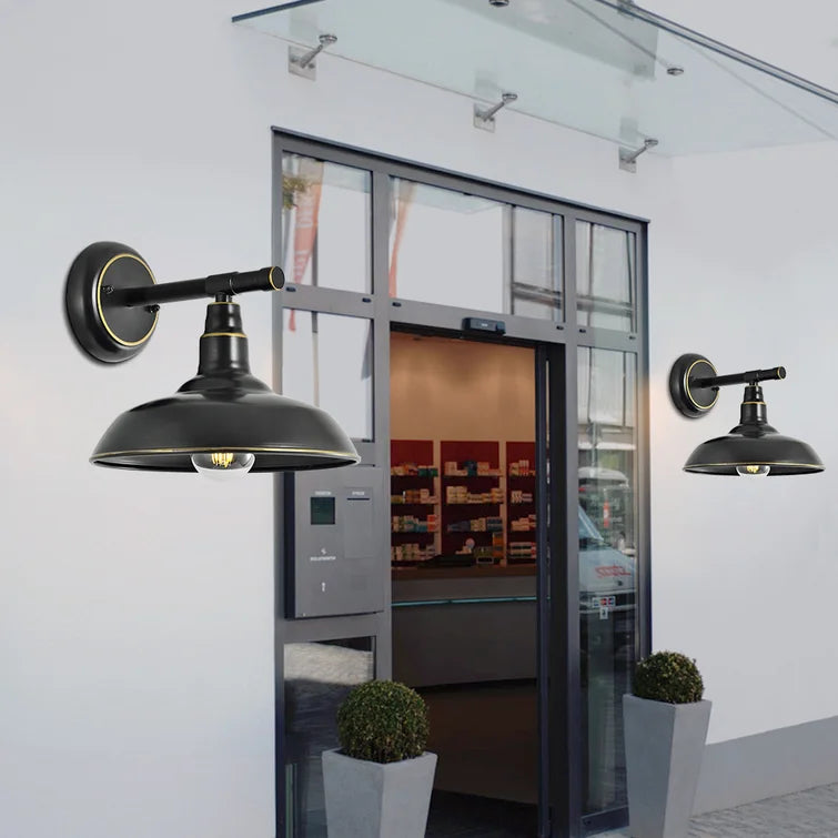 Maxax 1 - Bulb 8.66in H Outdoor Barn Light (Set of 2)#OM28