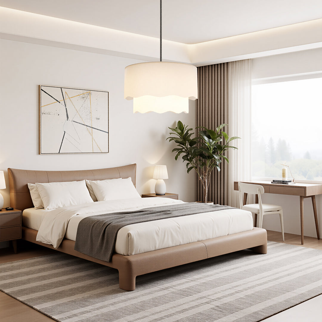 Twilight 3-Light Brass & White Modern Farmhouse Chandelier Light With Adjustable Height For Dining Room #39002