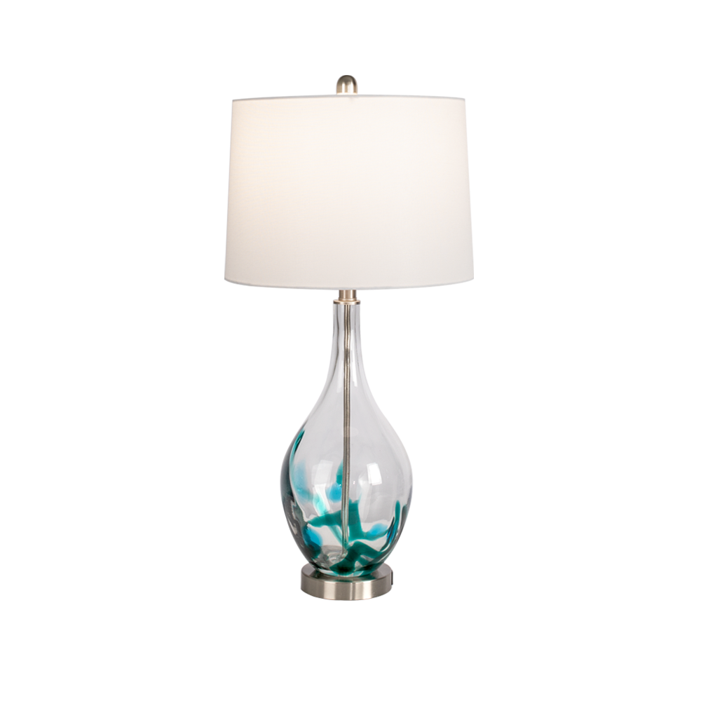 Tomi 28in Glass Table Lamp #T19