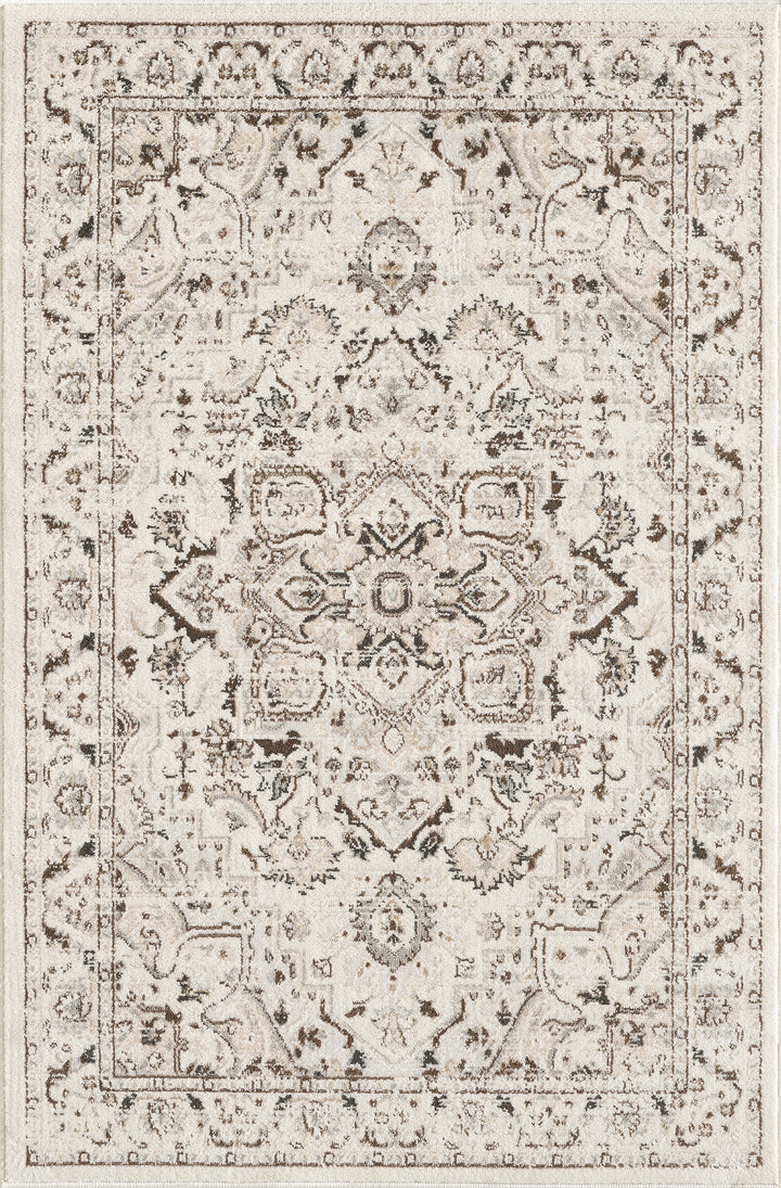 Losh Performance Brown/Beige/Cream Area Rug #TM701