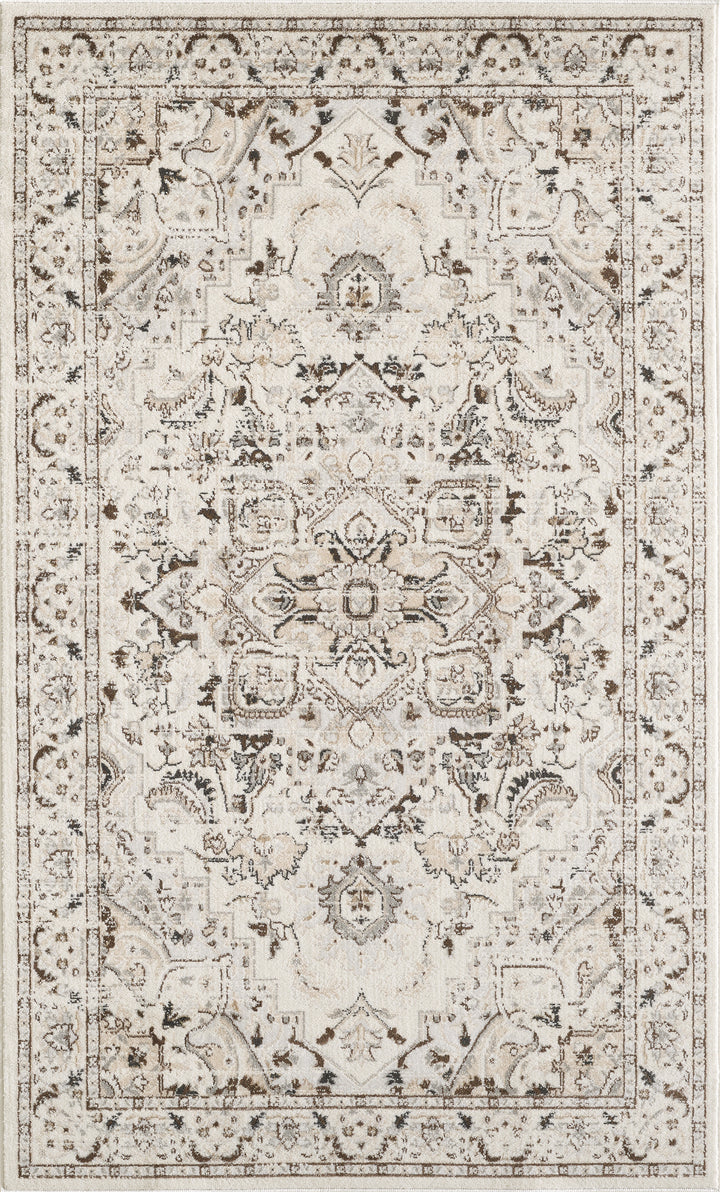 Losh Performance Brown/Beige/Cream Area Rug #TM701