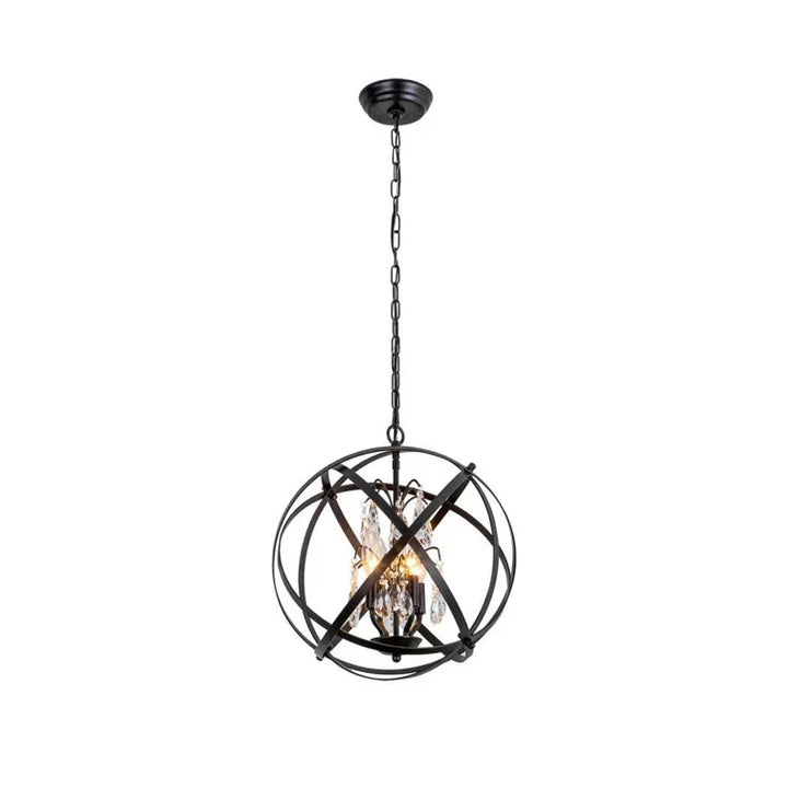 Maxax 4 - Light Unique/Statement Globe Chandelier With Crystal #MX19026