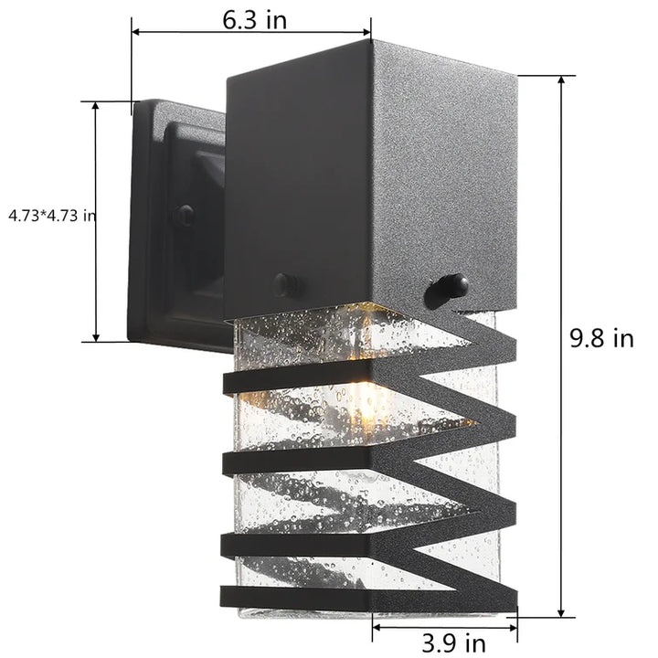 Maxax 9.8in H Outdoor Wall Lantern (Set of 2) #2263/2W