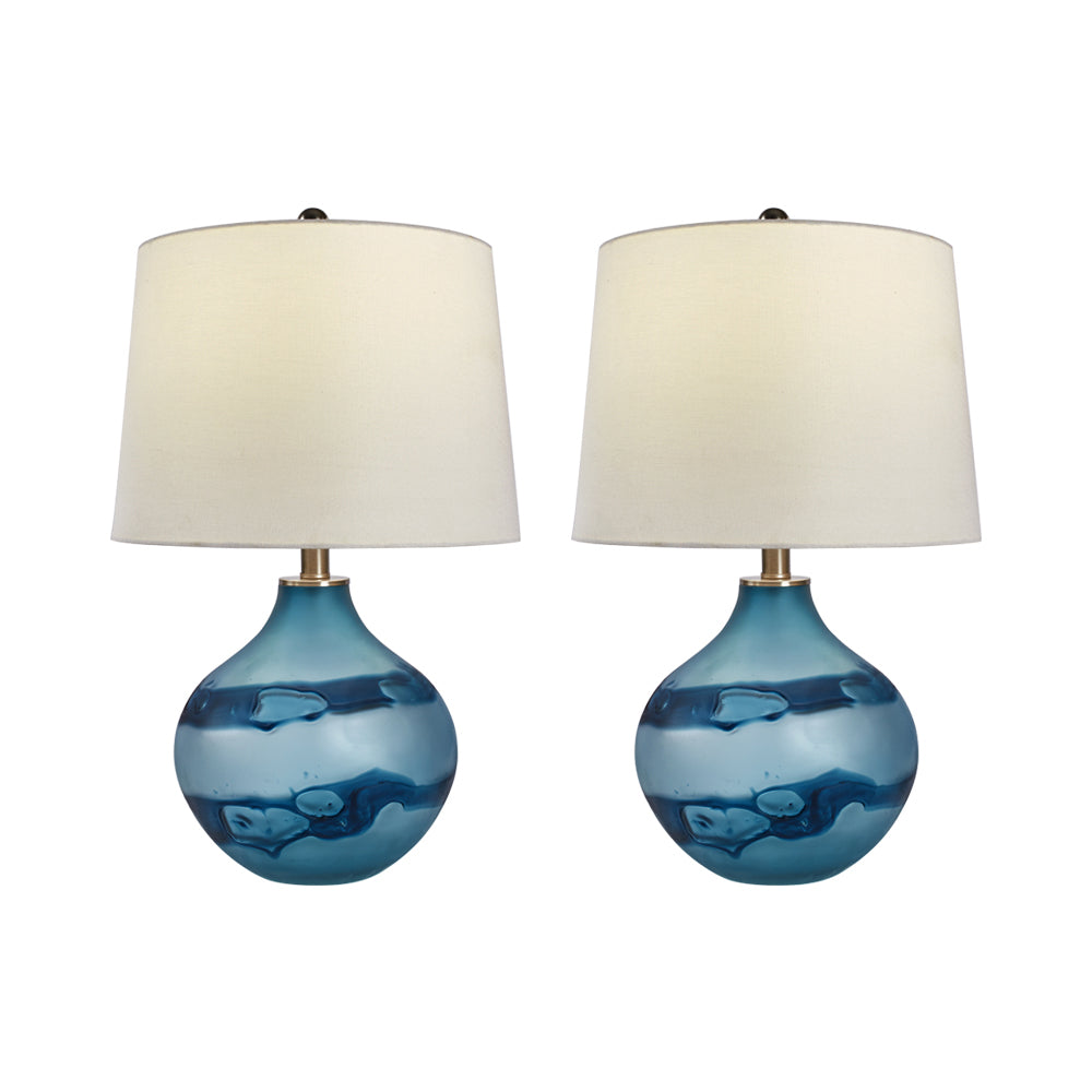 22in Art Glass Table Lamp (Set of 2)