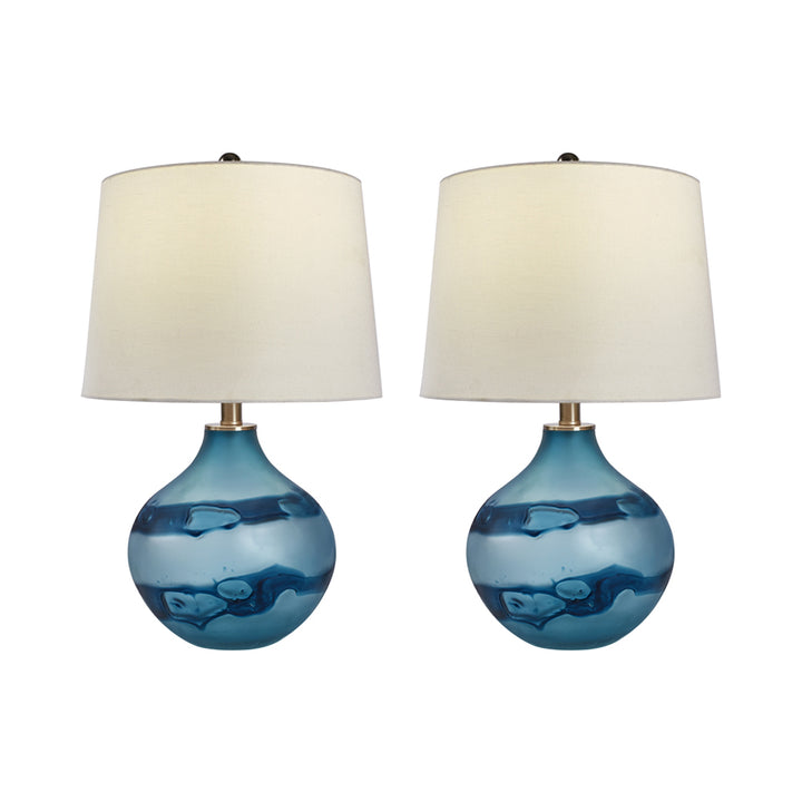 22in Art Glass Table Lamp (Set of 2) #T15